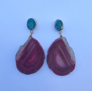 Geode Druzy Earrings